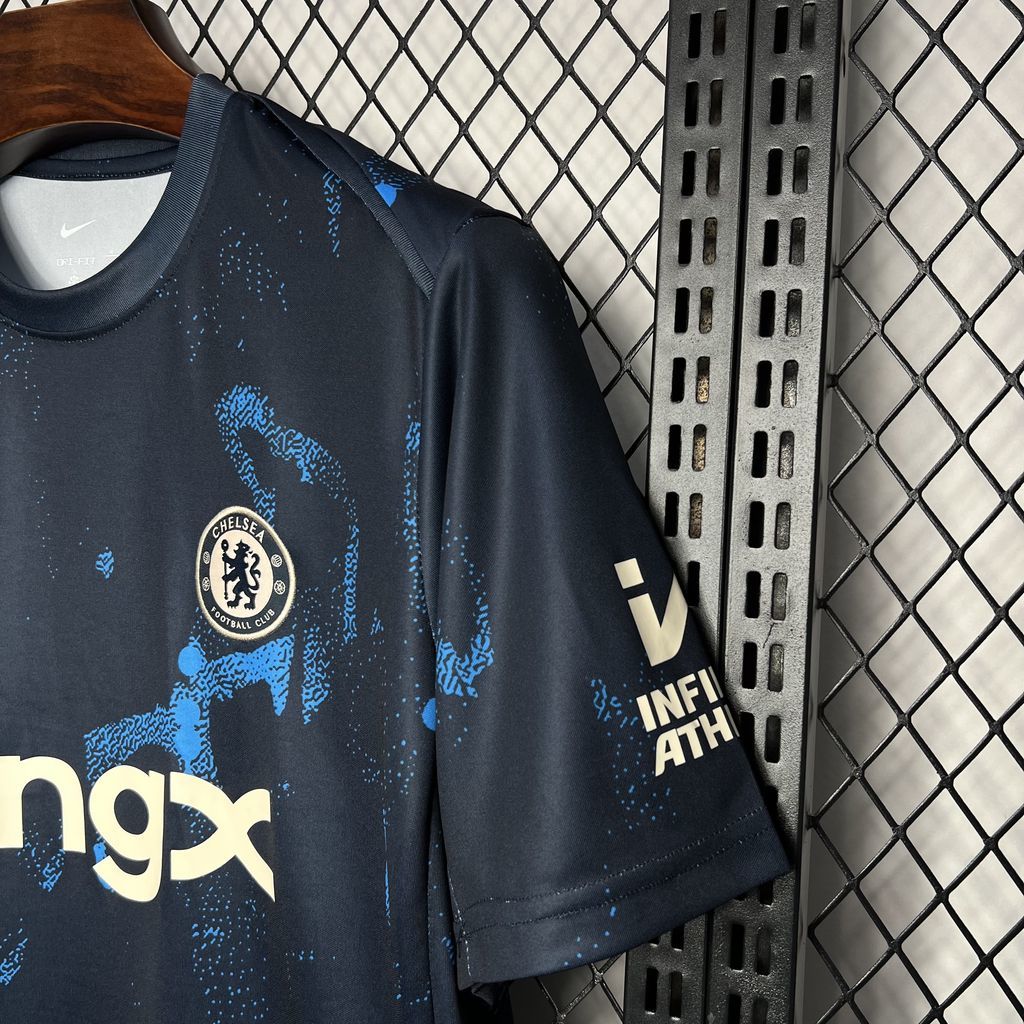 Chelsea 2024/25 Dark blue Pre-match training Jersey S-XXL - Image 4