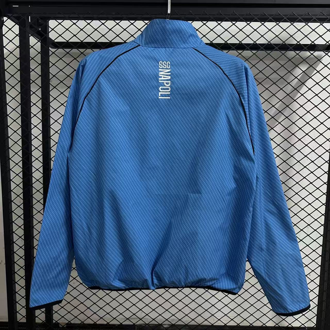25/26 Napoli pad printed blue waterproof windbreaker - Image 3