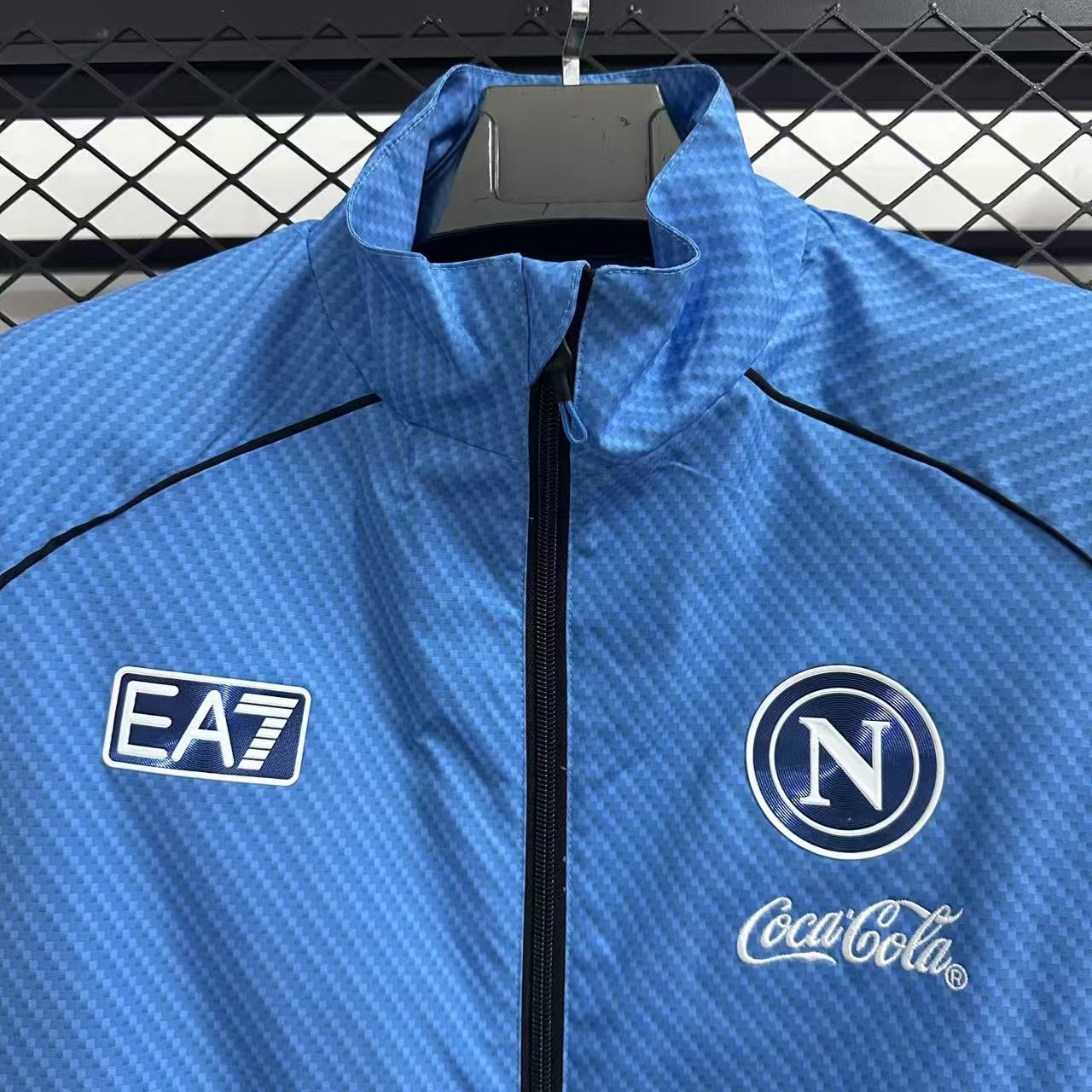 25/26 Napoli pad printed blue waterproof windbreaker - Image 6