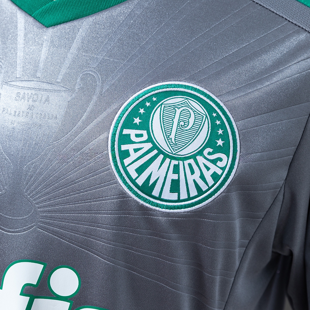 Palmeiras 16/17 Champions Commemorative Edition Silver Retro Jersey S-4XL - Image 6