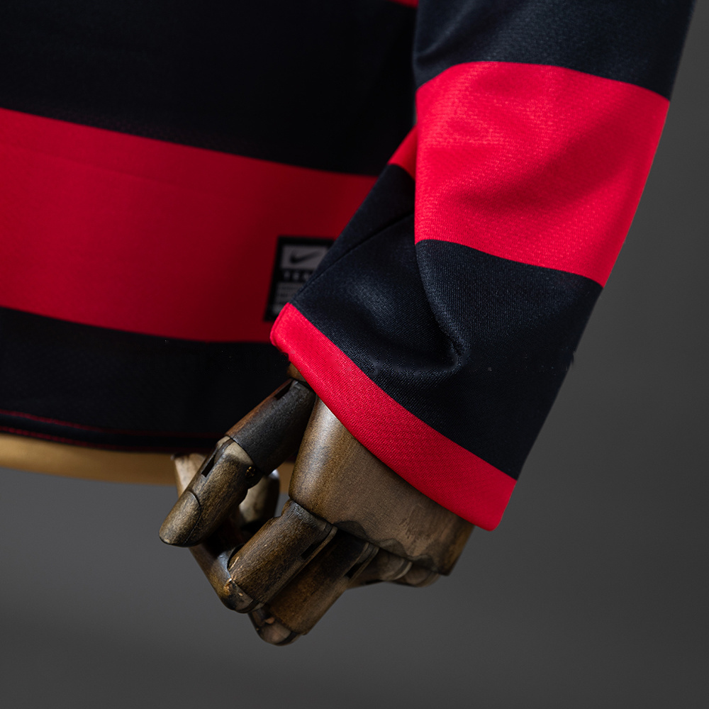 Flamengo 08/09 Home Long Sleeve Retro Jersey S-XXL - Image 2