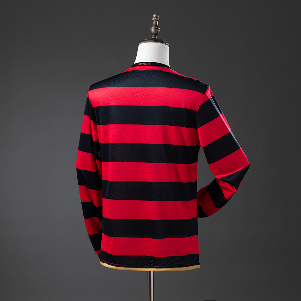 Flamengo 08/09 Home Long Sleeve Retro Jersey S-XXL - Image 7