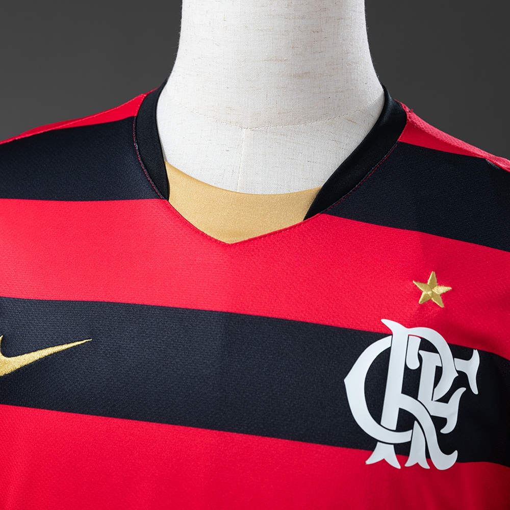 Flamengo 08/09 Home Long Sleeve Retro Jersey S-XXL - Image 6