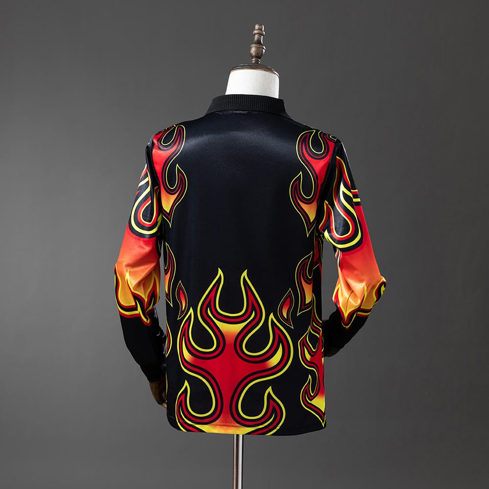 Japan 1998 Goalkeeper Black Fireworks Long Sleeve Retro Jersey S-XXL - Image 7
