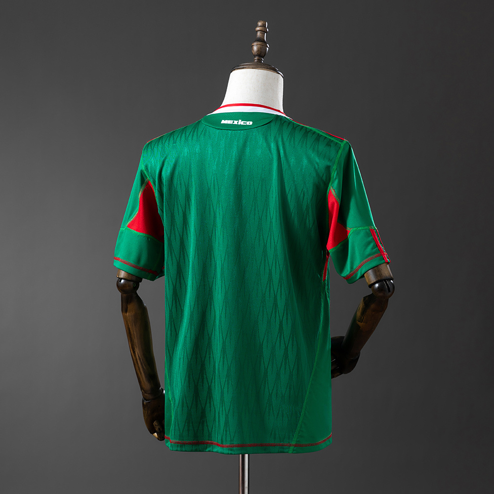 Mexico 2010 Home Retro Jersey S-XXL - Image 7