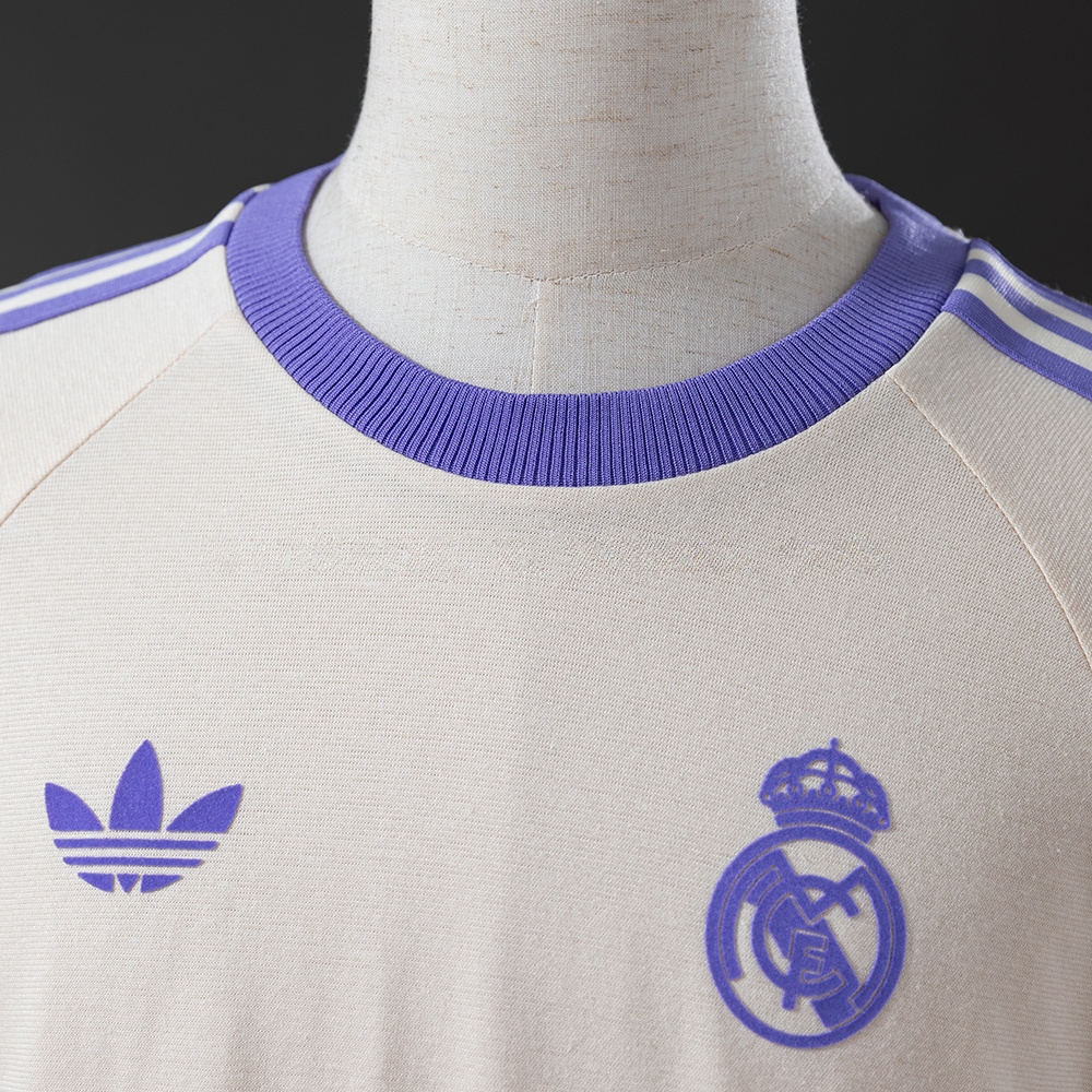 Real Madrid Originals 3-stripes beige t-shirt S-3XL - Image 5