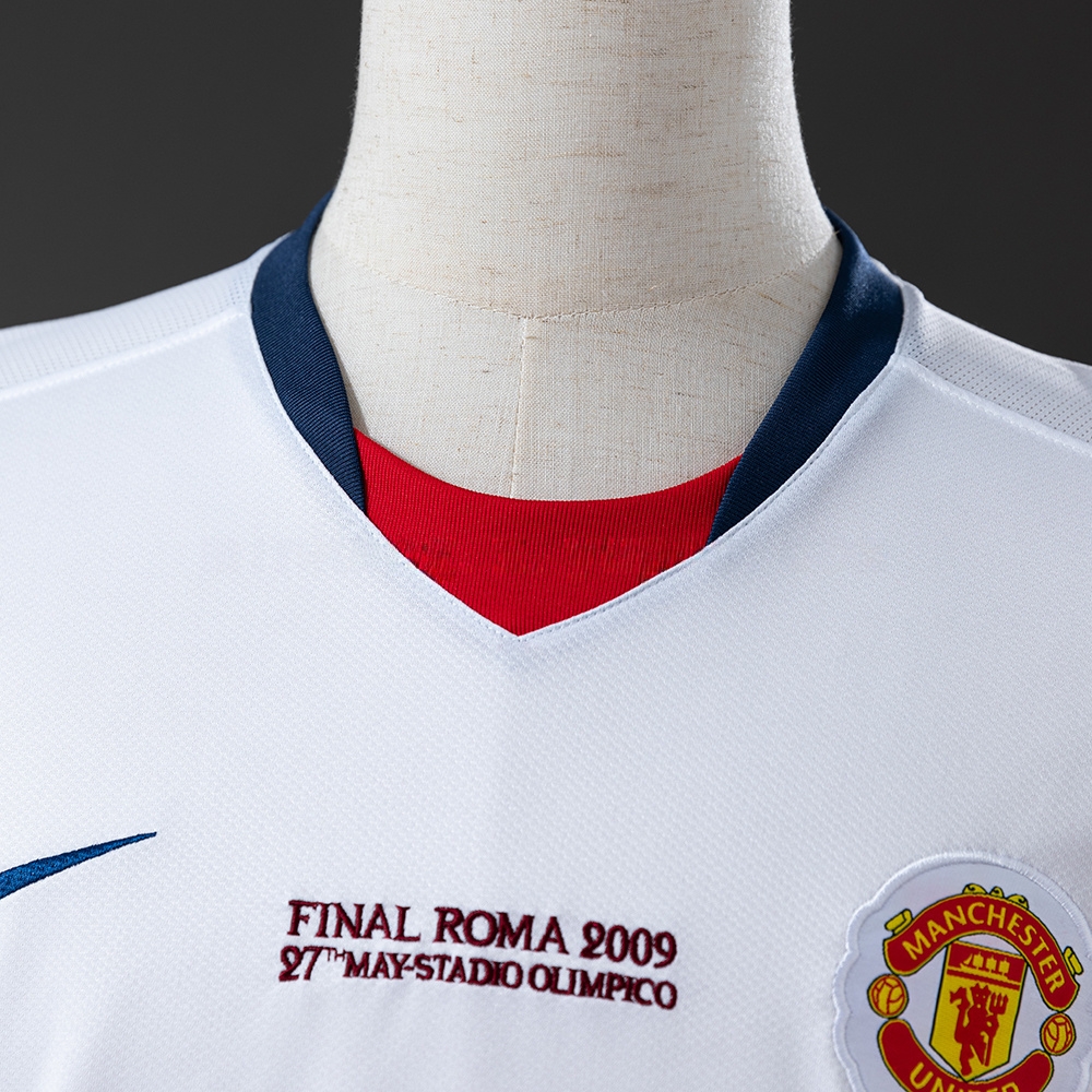 M-U 2008/09 Away Champions League Edition Long Sleeve Retro Jersey S-XXL - Image 7