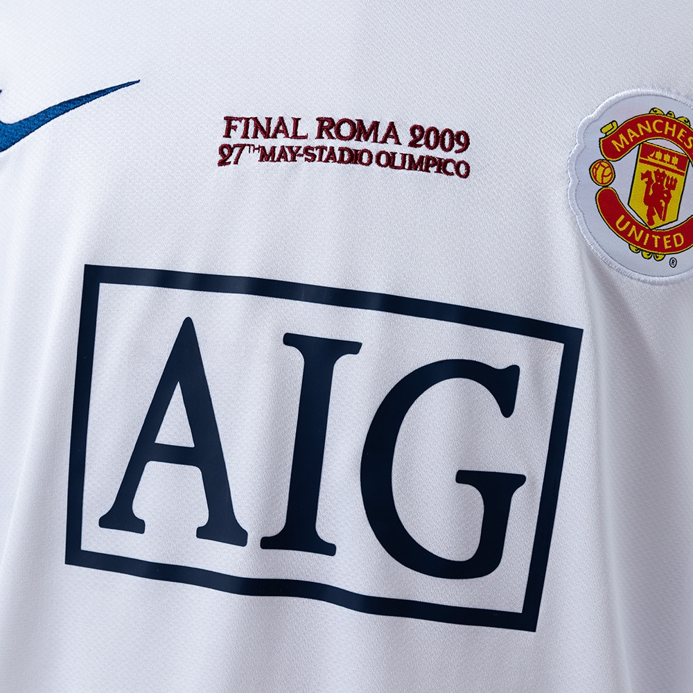 M-U 2008/09 Away Champions League Edition Long Sleeve Retro Jersey S-XXL - Image 6