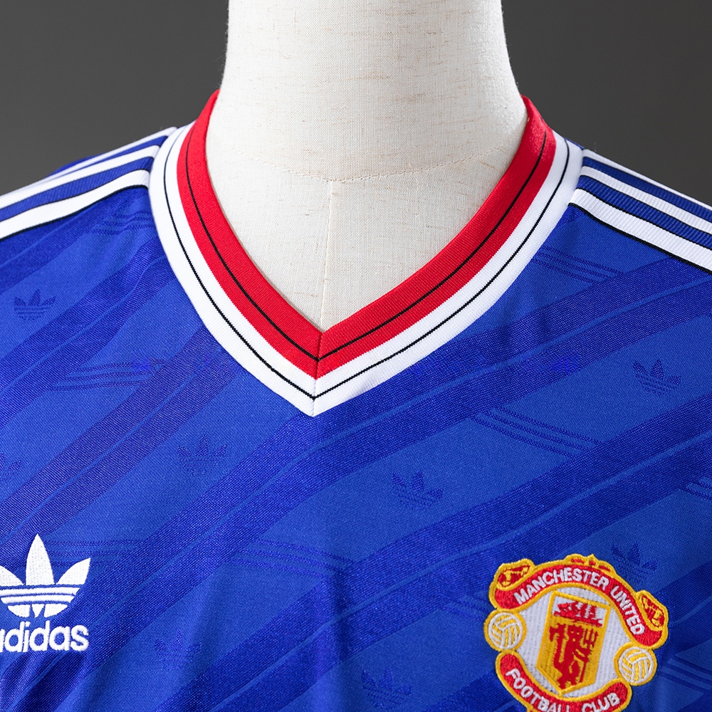 M-U 1986/88 Second Away Long Sleeve Retro Jersey S-XXL - Image 6