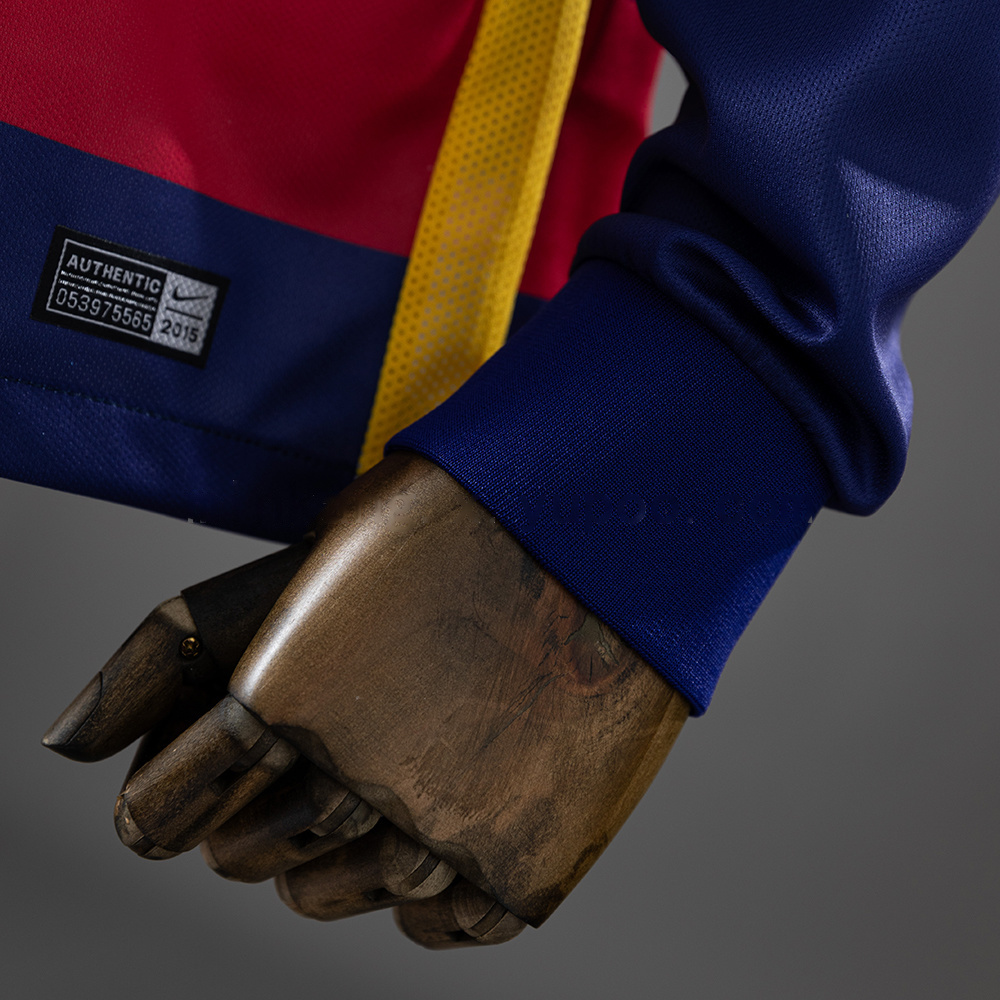 Barcelona 2015/16 Home Long Sleeve Retro Jersey S-XXL - Image 2