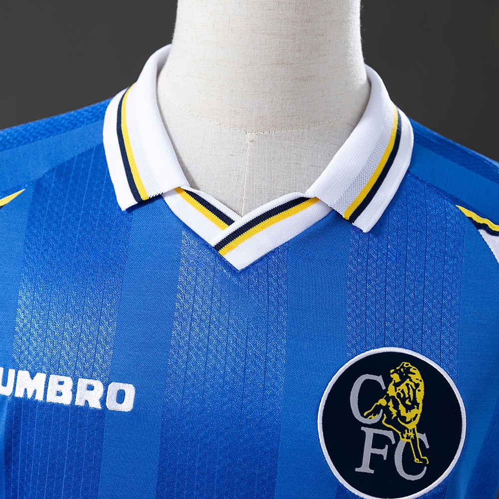 Chelsea 97/99 Home Long Sleeve Retro Jersey S-XXL - Image 6