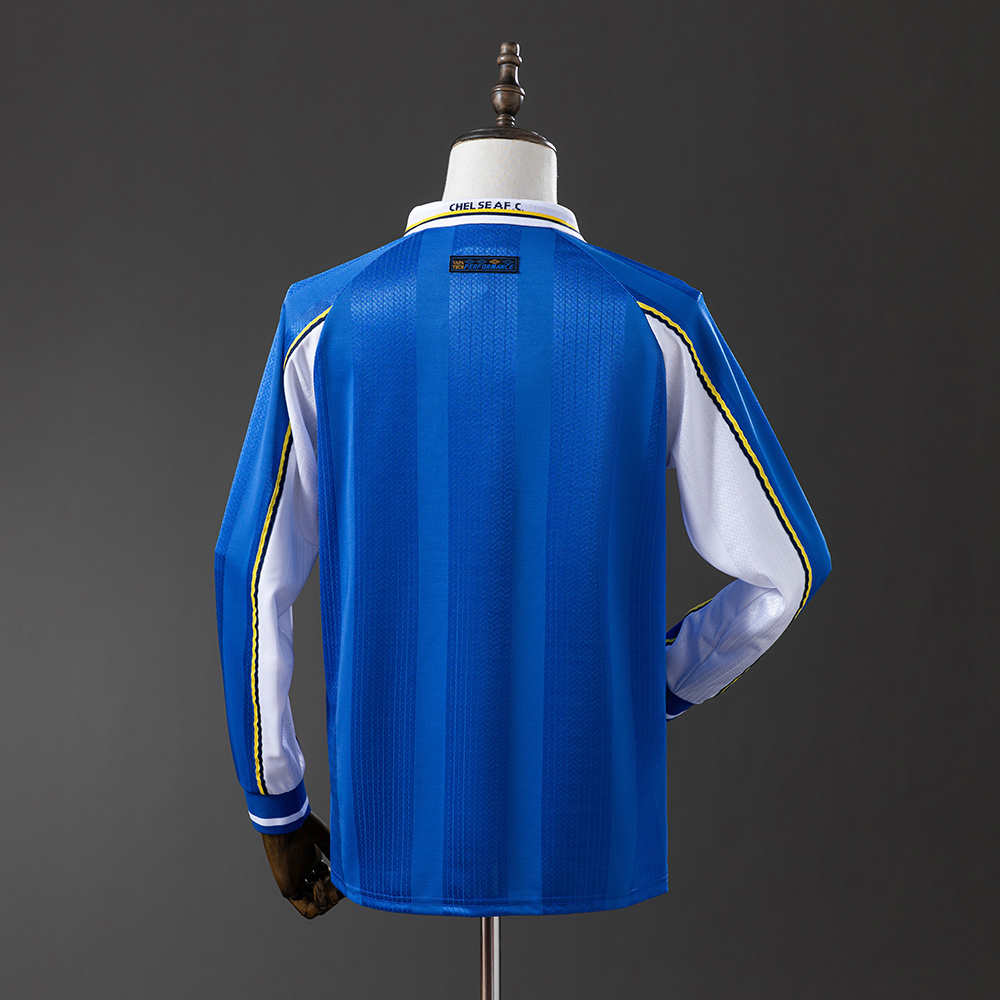 Chelsea 97/99 Home Long Sleeve Retro Jersey S-XXL - Image 7