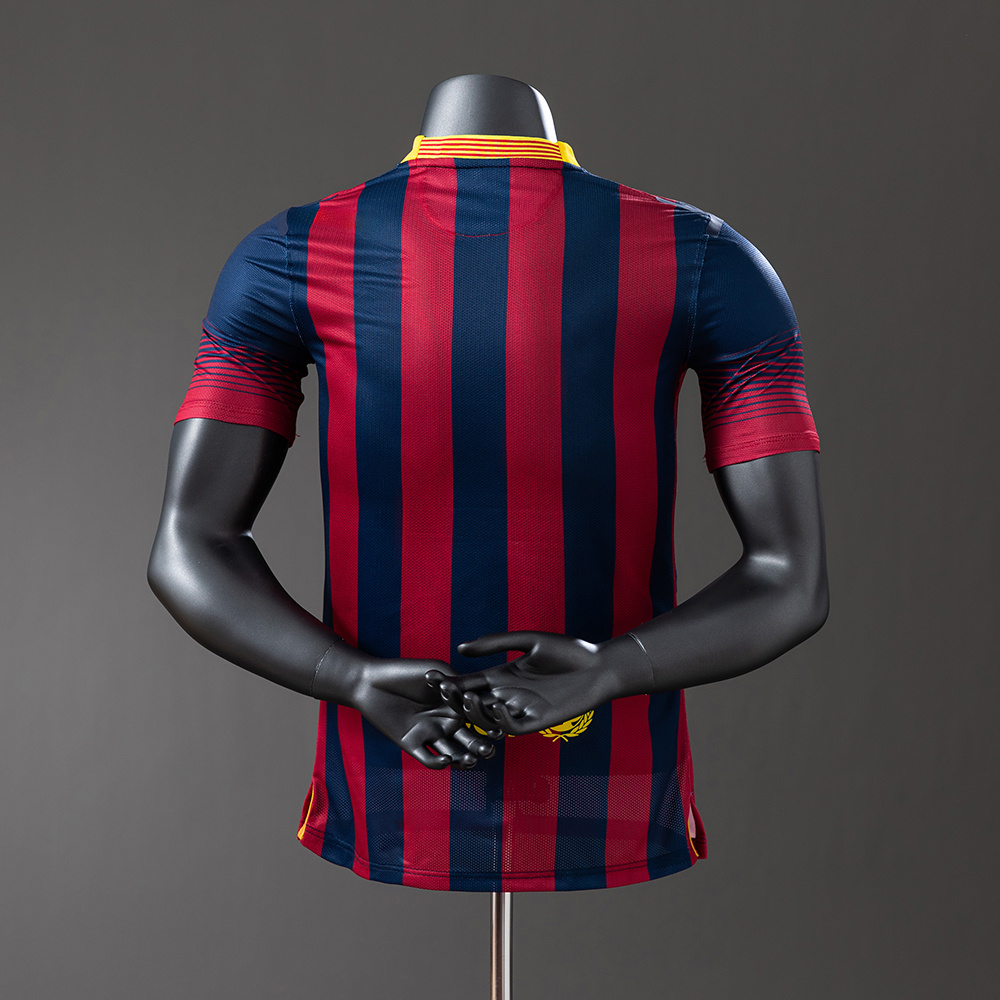 Barcelona 13/14 Home Player Version Retro Jersey S-3XL - Image 8