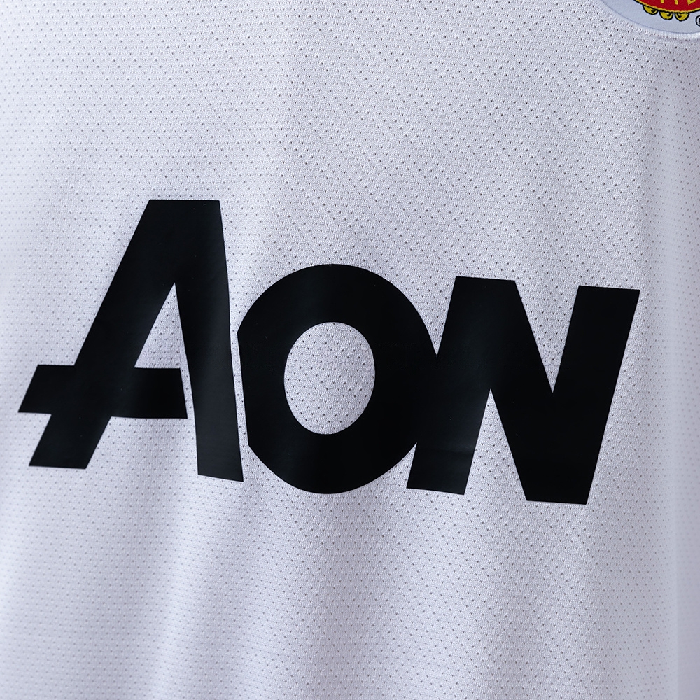 M-U 10/11 Away Long Sleeve Retro Jersey S-XXL - Image 6