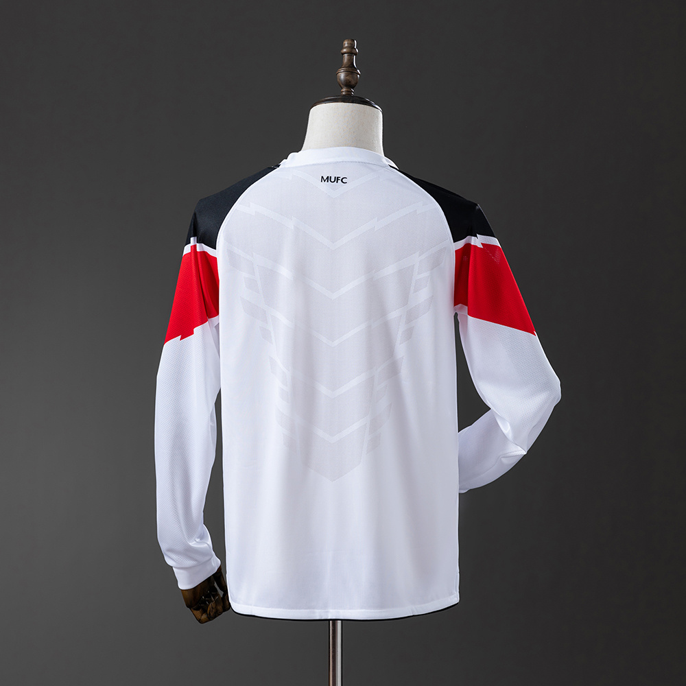 M-U 10/11 Away Long Sleeve Retro Jersey S-XXL - Image 8