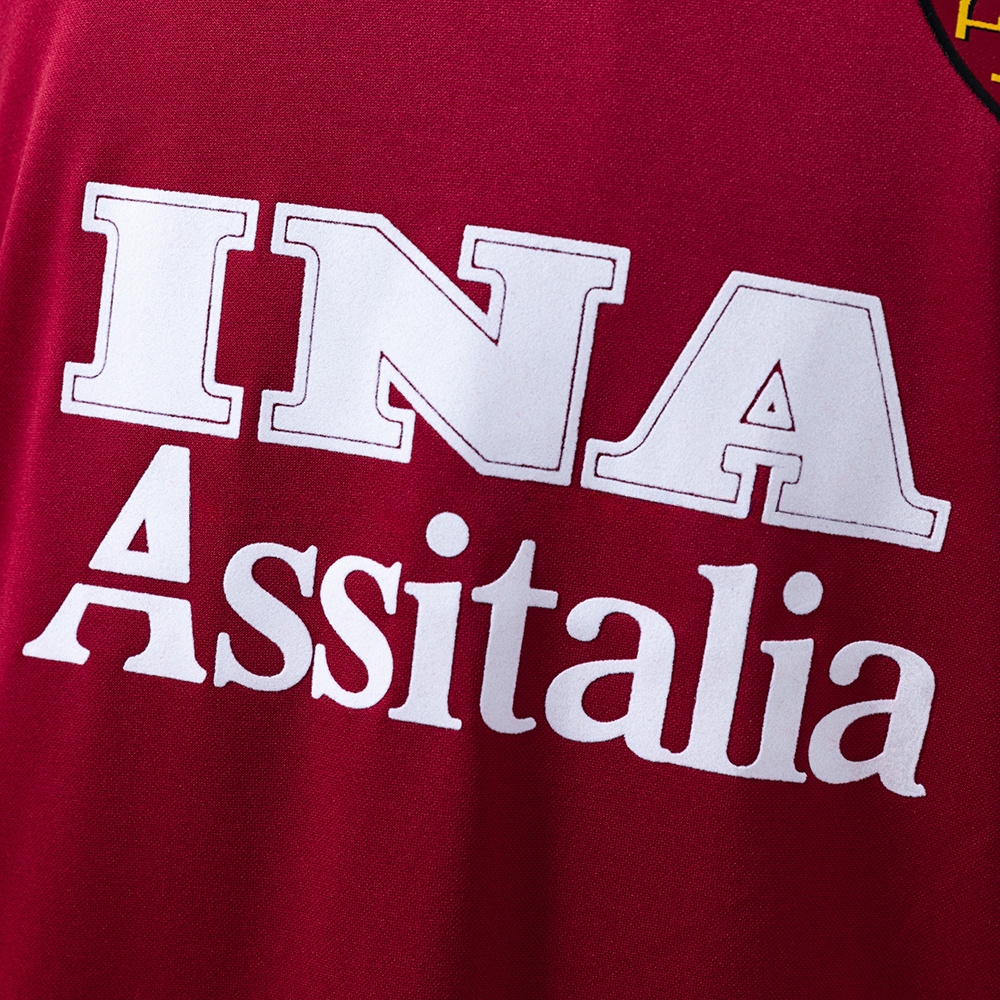 Roma 98/99 Home Long Sleeve Retro Jersey S-XXL - Image 5