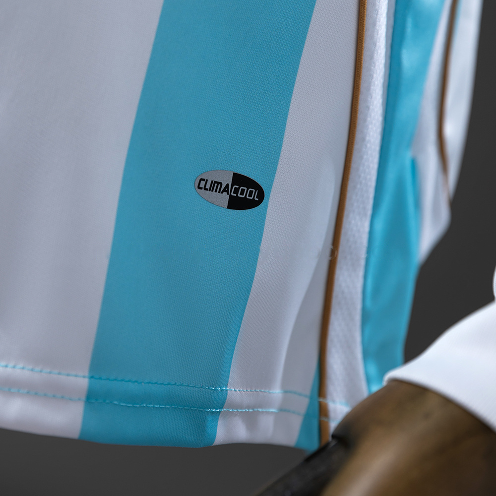 Argentina 2006 Home Long Sleeve Retro Jersey S-XXL - Image 2
