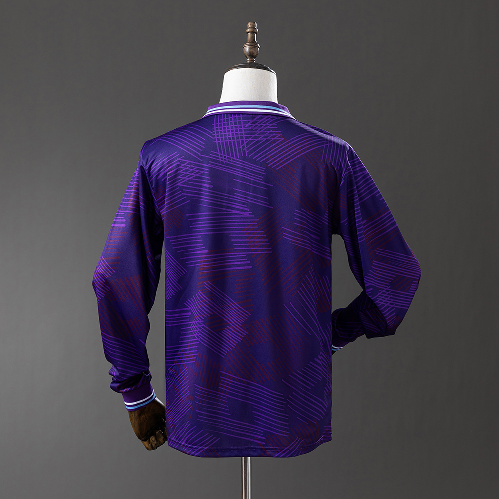Fiorentina 92/93 Home Long Sleeve Retro Jersey S-XXL - Image 7