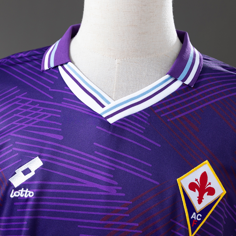 Fiorentina 92/93 Home Long Sleeve Retro Jersey S-XXL - Image 6