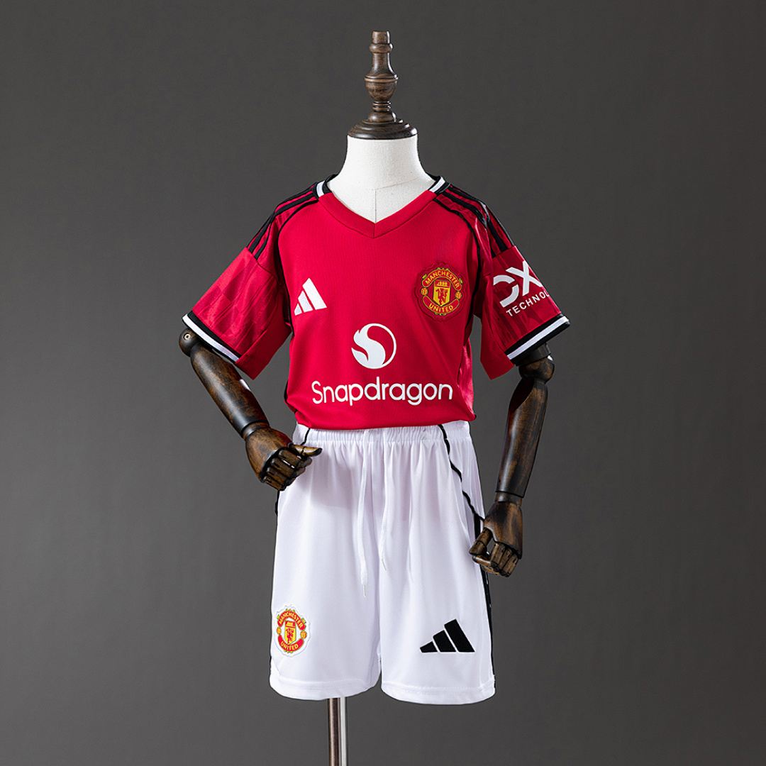 M-U 25/26 Home kids kit Jersey SIZE16-28