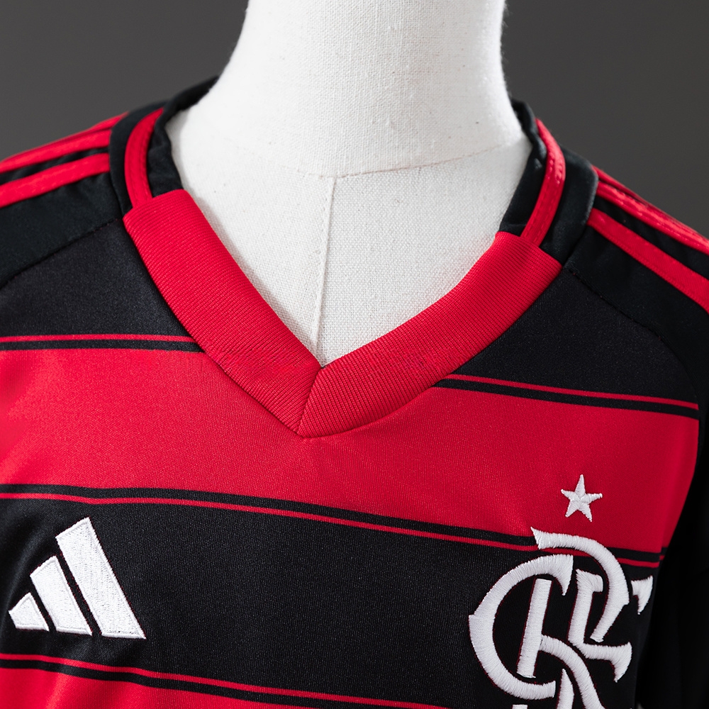 Flamengo 25/26 Home kids kit Jersey SIZE 16-28 - Image 7
