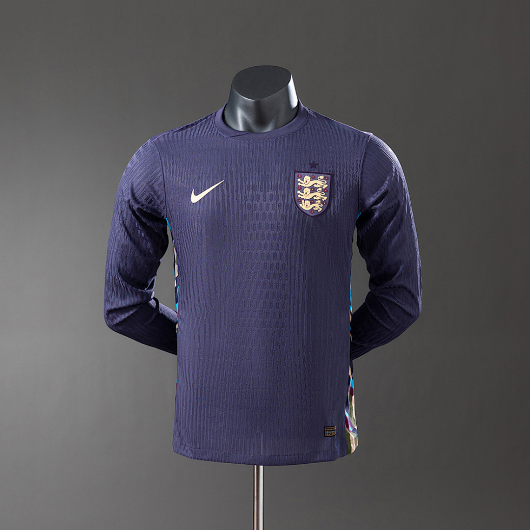 England 2024 Away Long Sleeve Player Version Jersey S-3XL