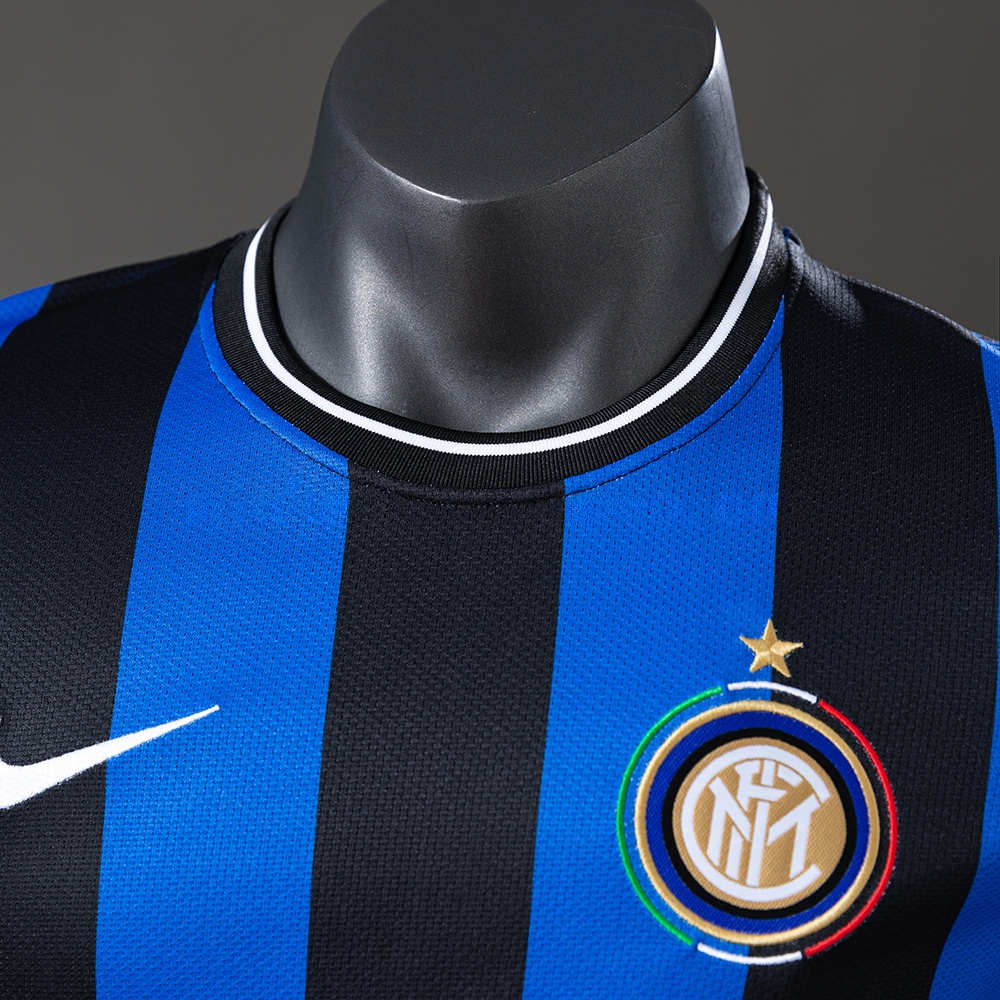 Inter Milan 09/10 Player Version Retro Home Jersey S-3XL - Image 7