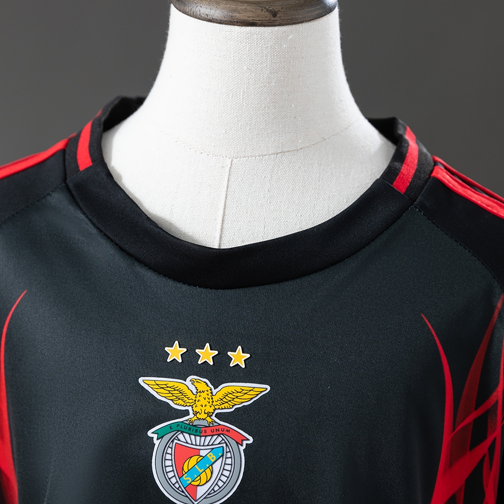 Benfica 25/26 Kids Kit Black Training Jersey Size:16-28 - Image 7