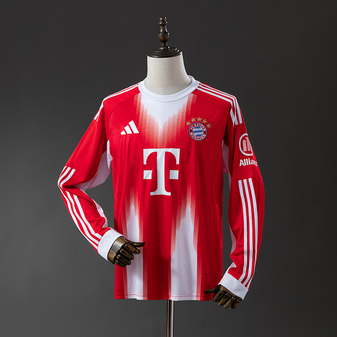 Bayern Munich 25/26 Home Long Sleeve Jersey S-4XL