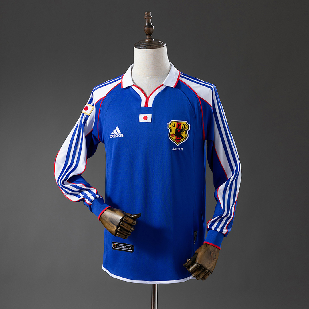 Japan 2000 Home Long Sleeve Retro Jersey S-XXL