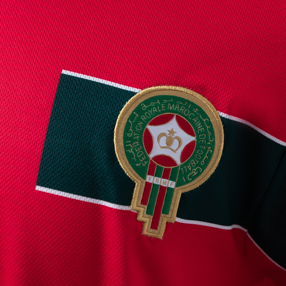 Morocco 1998 Away Long Sleeve Retro Jersey S-XXL - Image 4