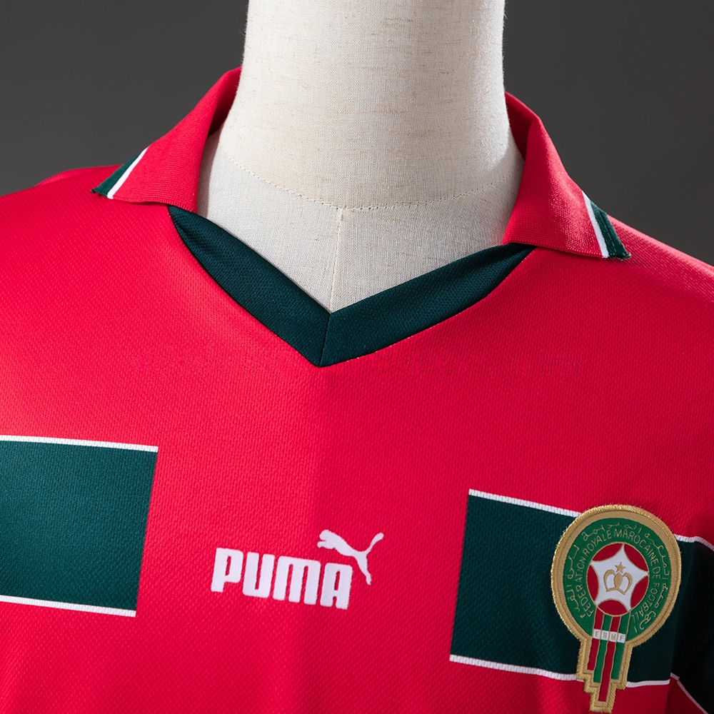 Morocco 1998 Away Long Sleeve Retro Jersey S-XXL - Image 6