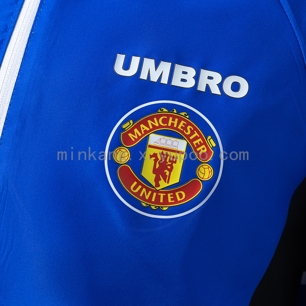 M-U Reversible Jacket Windbreaker - White & Blue S-XXL - Image 4