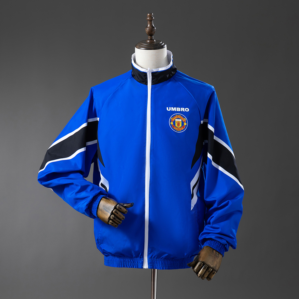 M-U Reversible Jacket Windbreaker - White & Blue S-XXL - Image 2