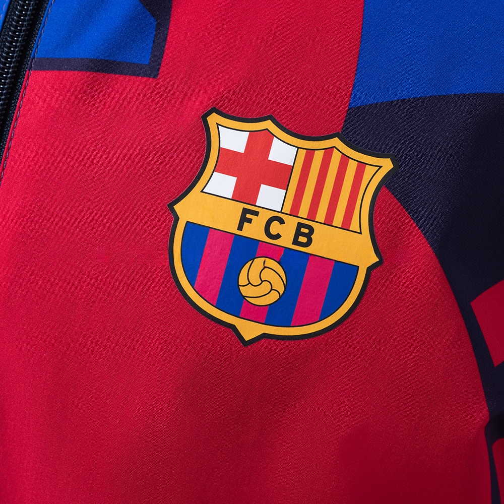 Barcelona Reversible Jacket Windbreaker - Red & Navy S-XXL - Image 9