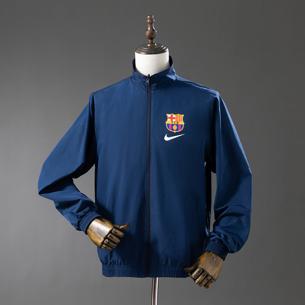 Barcelona Reversible Jacket Windbreaker - Red & Navy S-XXL - Image 2