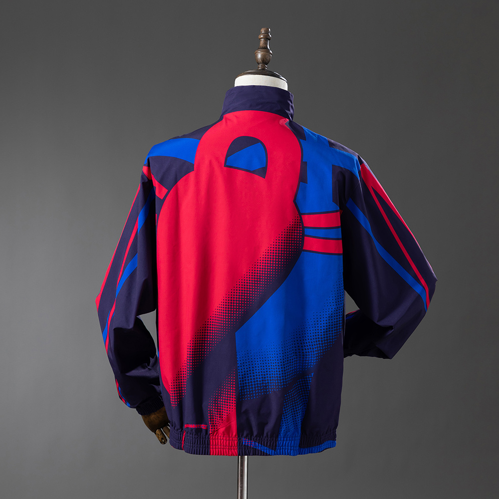 Barcelona Reversible Jacket Windbreaker - Red & Navy S-XXL - Image 11