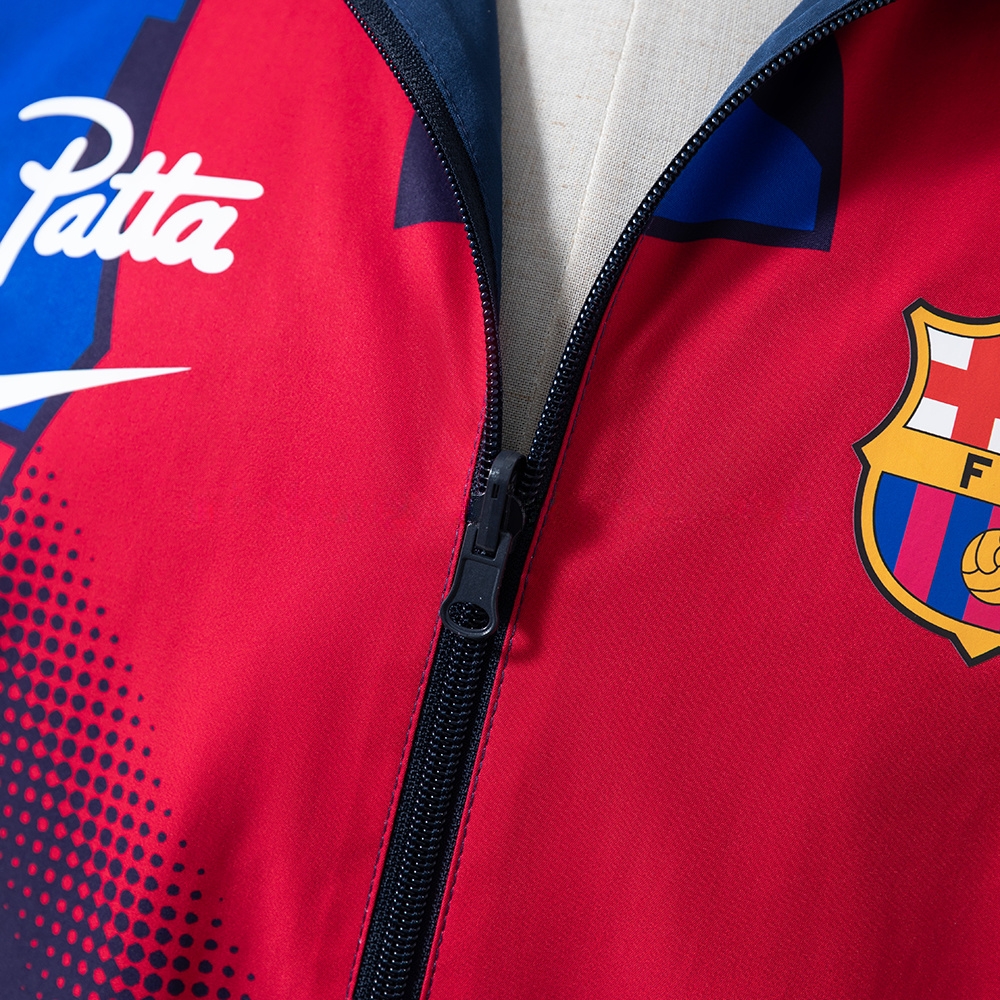 Barcelona Reversible Jacket Windbreaker - Red & Navy S-XXL - Image 7