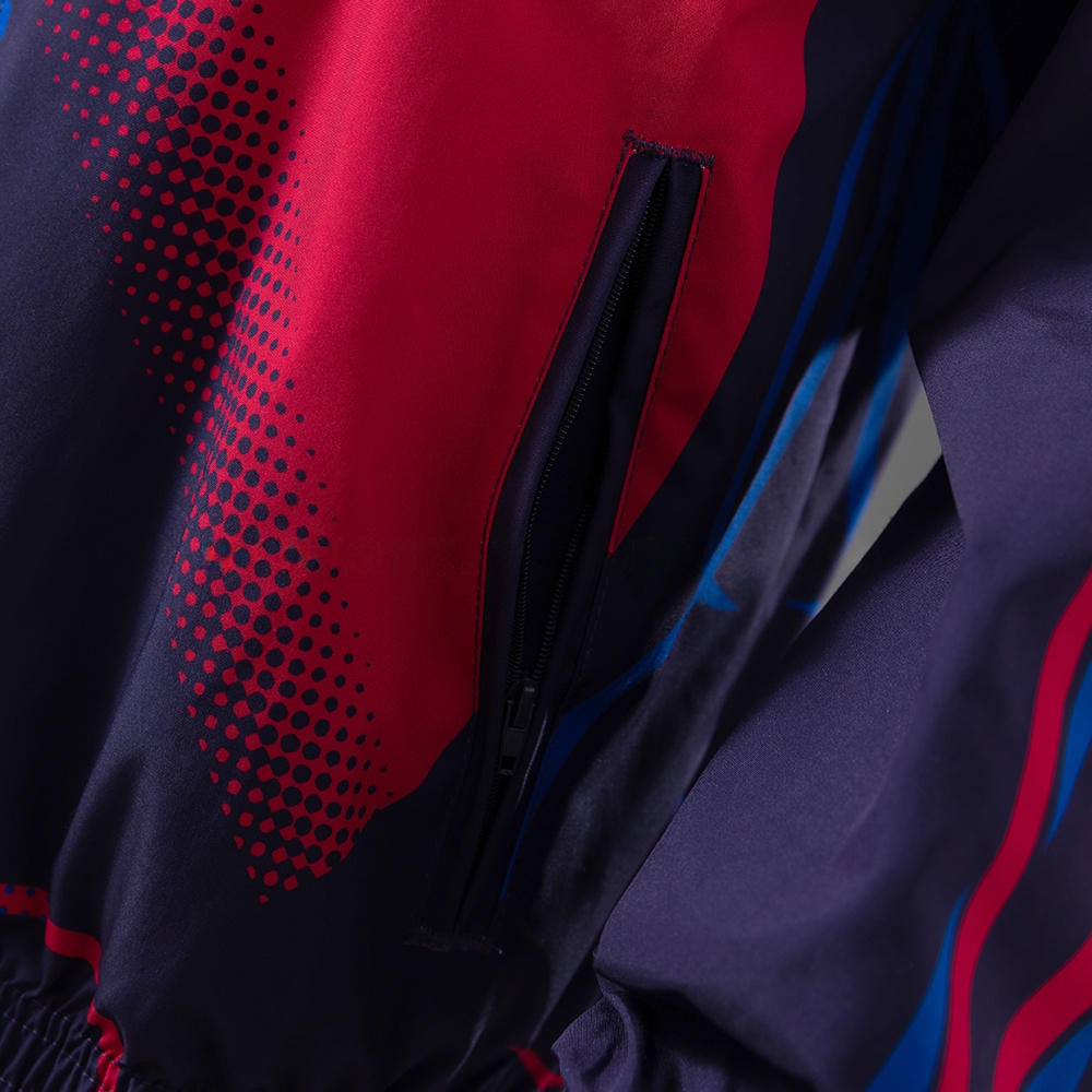 Barcelona Reversible Jacket Windbreaker - Red & Navy S-XXL - Image 5
