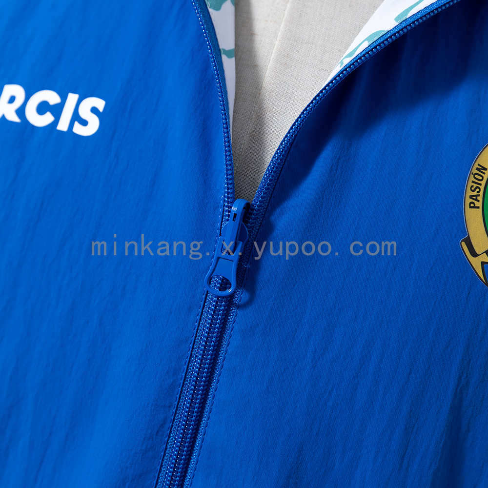 Mexico Reversible Jacket Windbreaker - White & Blue S-XXL - Image 7