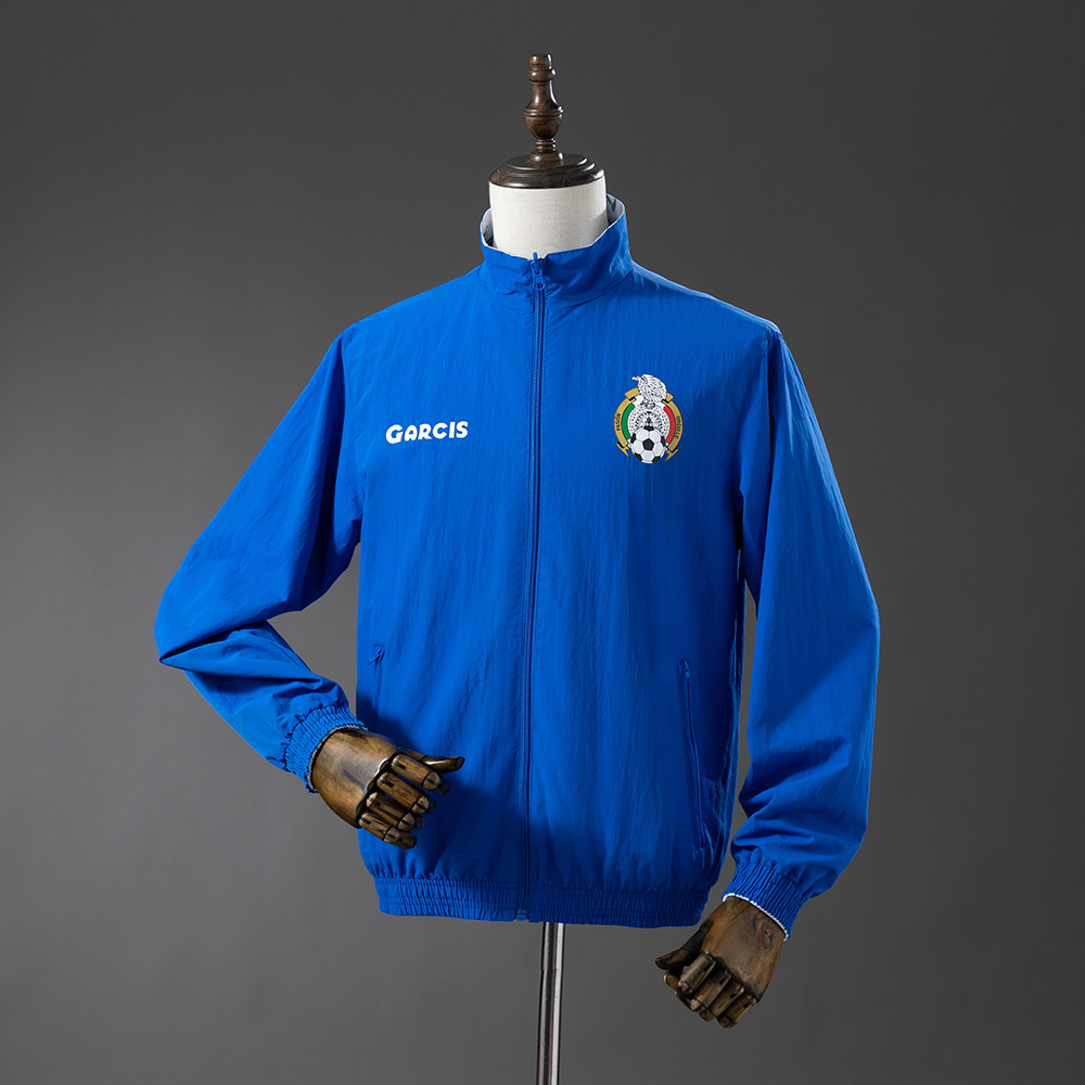 Mexico Reversible Jacket Windbreaker - White & Blue S-XXL - Image 3