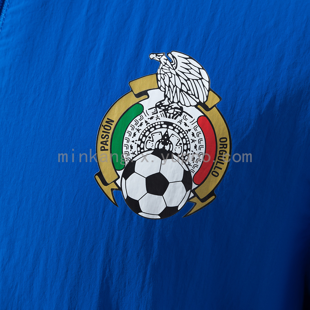 Mexico Reversible Jacket Windbreaker - White & Blue S-XXL - Image 9