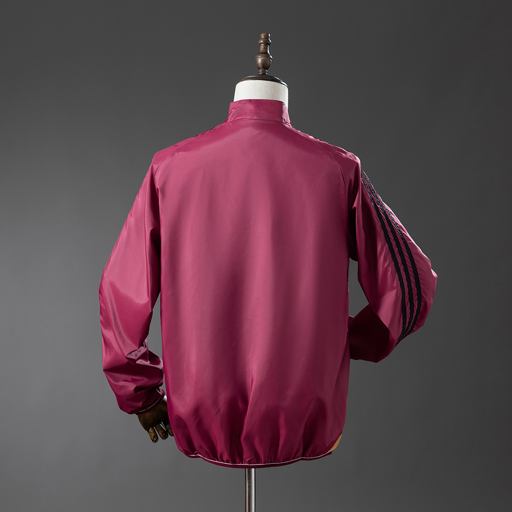Real Madrid Reversible Jacket Windbreaker - Beige & Red S-XXL - Image 11