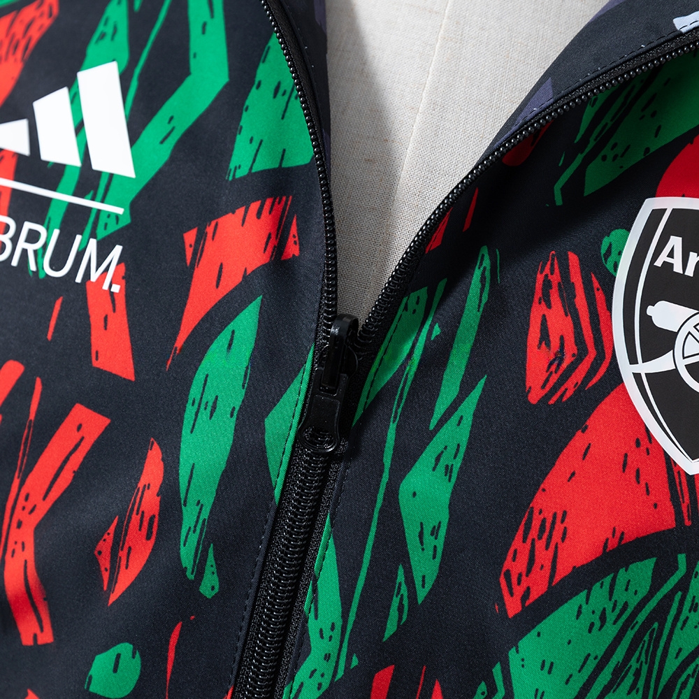 Arsenal Reversible Jacket Windbreaker - Red & Black S-XXL - Image 7
