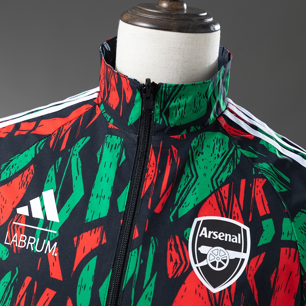 Arsenal Reversible Jacket Windbreaker - Red & Black S-XXL - Image 10
