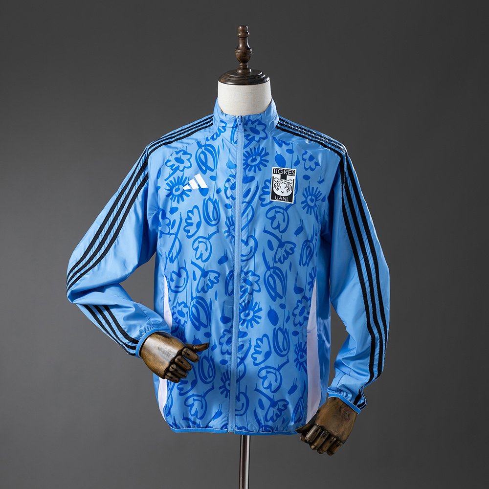 Tigres Reversible Jacket Windbreaker - Beige & Blue S-XXL - Image 3