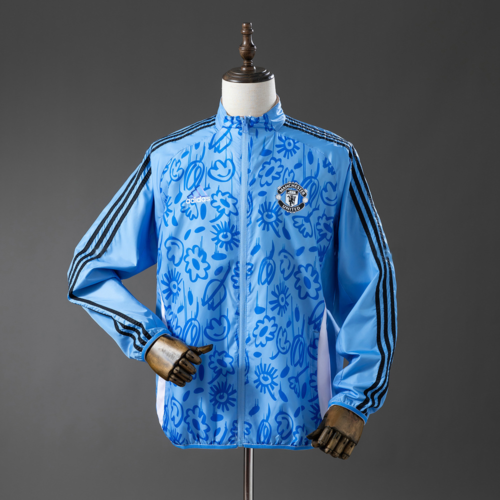 M-U Reversible Jacket Windbreaker - Beige&Blue S-XXL - Image 2