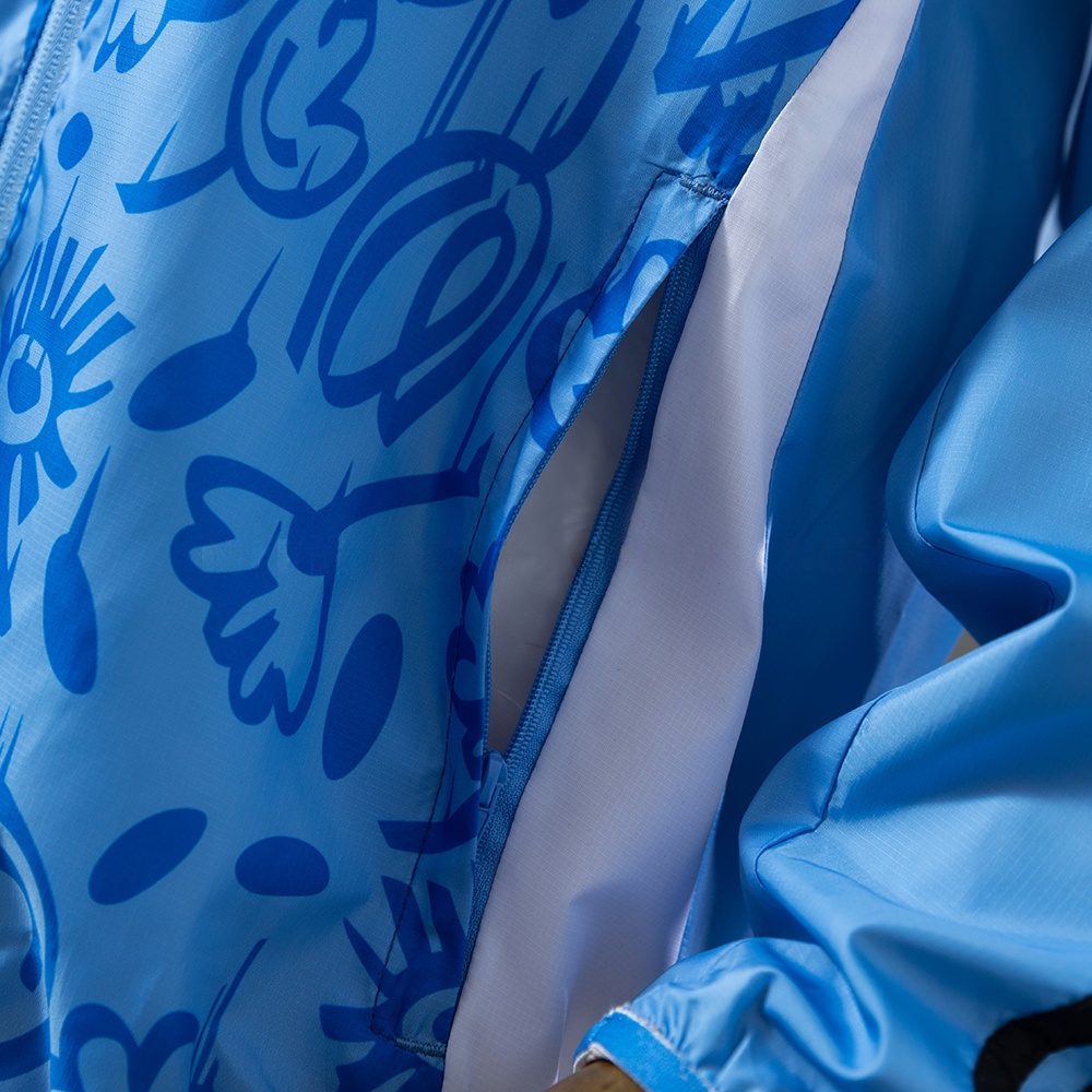 M-U Reversible Jacket Windbreaker - Beige&Blue S-XXL - Image 5