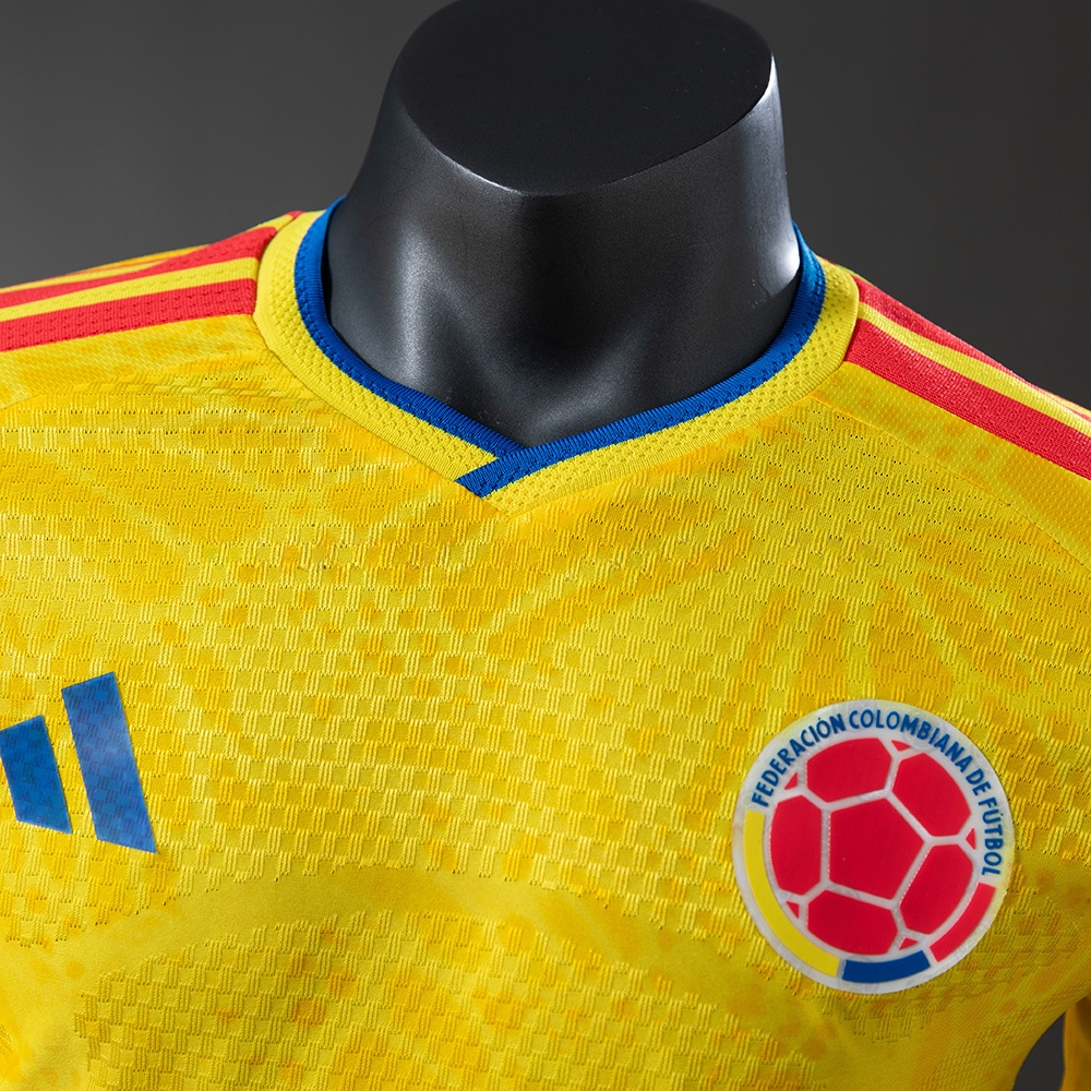 Colombia 2026 Home Long-Sleeve Player Version Jersey S-4XL - Image 8