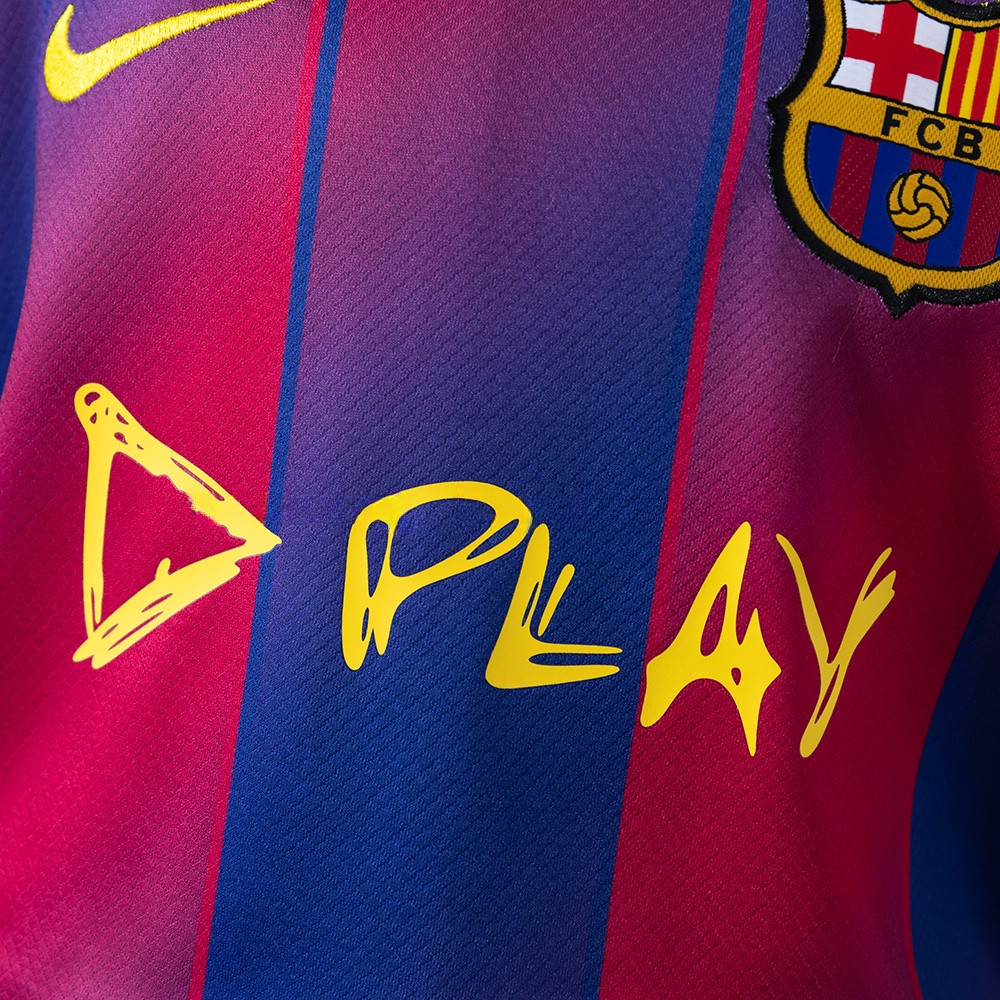 Barcelona 25/26 collaboration x DPLAY Kids Kit Jersey SIZE 16-28 - Image 8